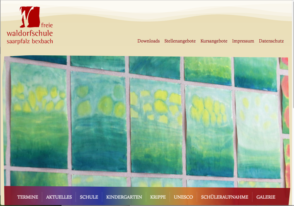 Webiste Freie Waldorfschule Saar-Pfalz