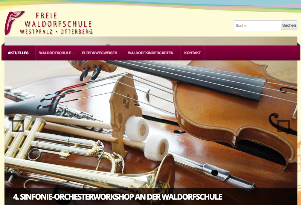Webiste Freie Waldorfschule Westpfalz